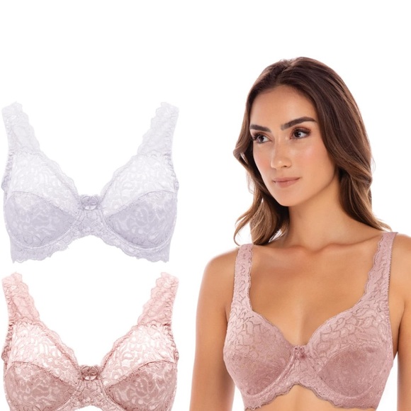 René Rofé white lace bra 36D NWT - Picture 7 of 8